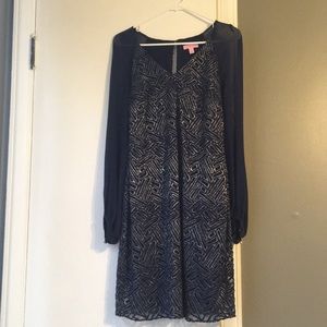 Navy blue Lilly Pulitzer dress.